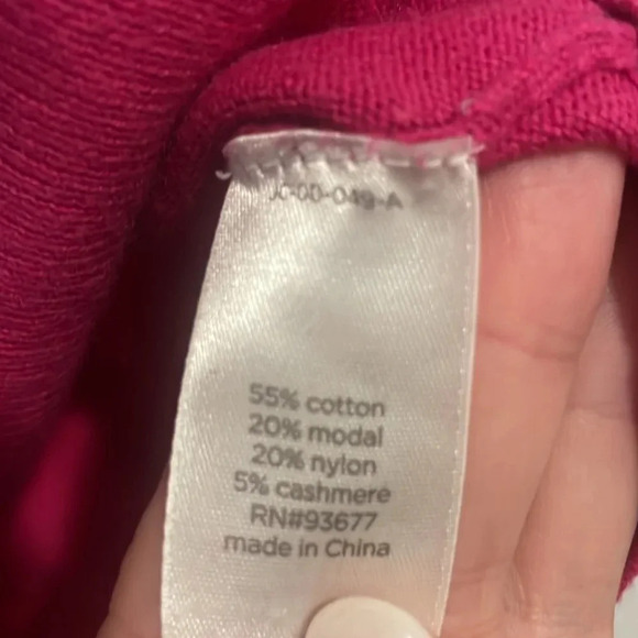 Hot pink cashmere blend sweater Large - Picture 4 of 5